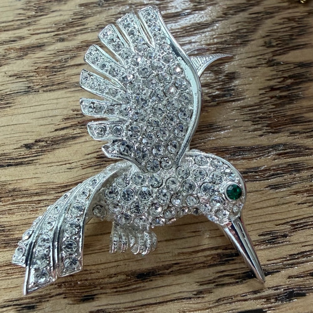 Hummingbird brooch - Picture 3 of 5